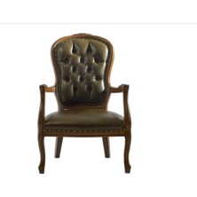 Bengi Ticaret Sandalye ST Zus177 Kapitone Model Sırtlık Kayın Retro Ayak Ceviz Renk Suni Deri