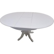 Bengi Ticaret Masa Baba Klasik Ihlamur Aslan Ayak Mdf Açılır Tabla Parlak Krem Lake Boya 120 cm