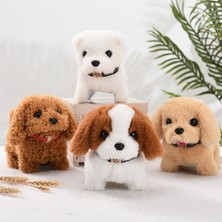 Perfect Choice 17CM Elektrikli Sürüngen Köpek Peluş Oyuncak-Açık Kahverengi (Yurt Dışından)