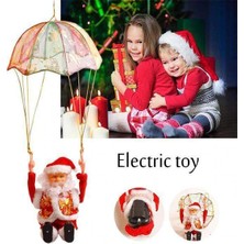 Perfect Choice Asılı Elektrikli Müzik Paraşüt Noel Baba Yuvarlanan Dans Dekorasyonu (Yurt Dışından)