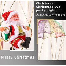 Perfect Choice Asılı Elektrikli Müzikal Paraşüt Noel Baba Dönen Dekorasyon (Yurt Dışından)