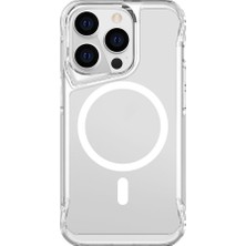 Case 4U Apple iPhone 14 Pro Kılıf Darbe Emici Wireless Kablosuz Şarj Destekli 2.0mm T-Max Magsafe Arka Kapak