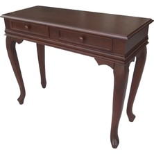 Bengi Ticaret Dresuar 2 Çekmece Rustik Model Aslan Ayak Ahşap Kayın Kaplama Natüre Parlak Ceviz