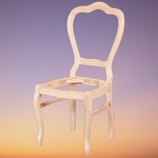 Bengi Ticaret Sandalye ST AVANGART Klasik Model 4ad Kayın Aslan ayak HAM Natüre Mobilya El Yapı