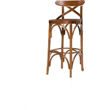 Bengi Ticaret Sandalye 14231 Zus709-279 ÇAPRAZ BAR Klasik Mobilya Kayın Natüre ceviz  El Yapım