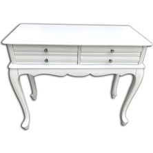 Bengi Ticaret Dresuar Elzem Klasik Pervaz Kayın Aslan Parlak Beyaz Dalga Ayna 4çekmece El Yapım