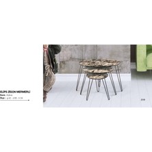Bengi Ticaret Zigon Osm Elips Klasik Model Metal V Ayak Ahşap Mermer Tabla  Kutu Sevk El Yapım