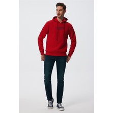 Lee Cooper Faust Erkek Sweatshırt Kırmızı
