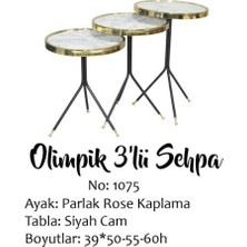 Bengi Ticaret Brc Zigon Olimpik Model Beyaz Mermer Metal Transmisyon Gold Kaplama Ayak El Yapım