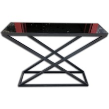 Bengi Ticaret Dresuar x Model Temper Cam Ayna Metal Çelik Nikelaj Ayak Siyah Renk Fırın Statik