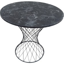 Bengi Ticaret Masa Optimaly Tel Pota Model Metal Transmisyon Çelik Siyah Mermer Tabla El Yapım