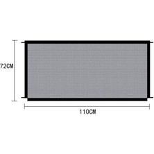 Vivis Örgü Kapısı Evcil Çitleri Taşımaı Açık Güvenlik Muhafazası Pet Yavruları 110X72 cm (Yurt Dışından)