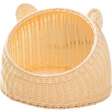 Vivis Kedi Evi Alabilir Yıkanabilirık Rattan Dokumağıı Için 38CMX28CM (Yurt Dışından)