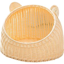 Vivis Kedi Evi Alabilir Yıkanabilirık Rattan Dokumağıı Için 38CMX28CM (Yurt Dışından)