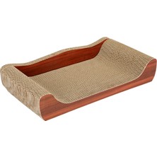 Vivis Kedi Tırmalama Yatağı Kedi Tırmalama Karton Evcil Hayvan Yatağı Mobilya Oturma Odası Kanepe Kahverengi 50CMX27CMX9CM (Yurt Dışından)