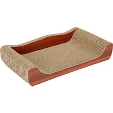Vivis Kedi Tırmalama Yatağı Kedi Tırmalama Karton Evcil Hayvan Yatağı Mobilya Oturma Odası Kanepe Kahverengi 50CMX27CMX9CM (Yurt Dışından)