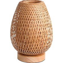 Vivis Bambu Abajur Dekorasyon Ekipmanı, Ahşap Taban Masa Lambası ile Modern Ayakta Lamba Ev Yatak Odası Ofis Restoran Başucu (Yurt Dışından)