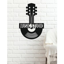 Dekor Treni Music Studio Dekoratif Ahşap Duvar Dekoru