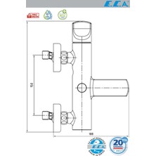 E.C.A Myra Banyo Duş Bataryası 102102470H