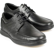 Kyatto Deri Poli Taban Bağcıklı Siyah Erkek Ayakkabı