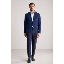 Hemington Extrafine Merino Çift Taraflı Lacivert Triko Ceket