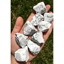 Tesbih Atölyesi Sertifikalı Ham Işlenmemiş Doğal Havlit Taşı Kütle (3-4 Cm)