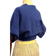 The Sile Fabric ŞİLE BEZİ Kruvaze Bluz