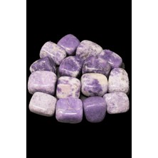 Tesbih Atölyesi Sertifikalı Lepidolit Taşı Doğal Taş Kütle (4 Adetli)