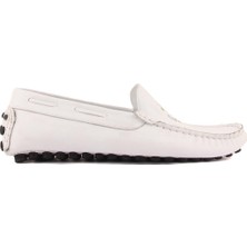 Saillaker’s Sail Lakers - Beyaz Deri Marine Serisi Erkek Loafer