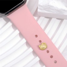 BP Tattoo Apple Watch Uyumlu Kedicik Figürlü Charm Kordon Aksesuar Akıllı Saat Pini