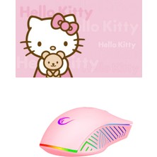 Rampage Pink Baby Set, Rampage SMX-G68 Spear  7200DPI Rgb Ledli (Makrolu) Mouse+Hello Kitty 23X18 Mouse Pad