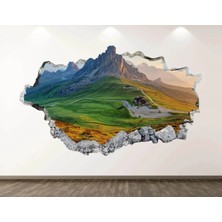 Kt Grup Şehir ve Doğa Manzaraları Full Hd Baskı 3D Modern Duvar Sticker