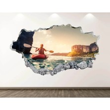 Kt Grup Şehir ve Doğa Manzaraları Full Hd Baskı 3D Modern Duvar Sticker