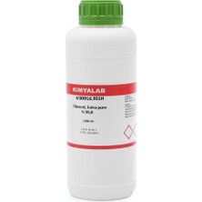 Gliserin 1 Litre - Glycerol %99,8 - Bitkisel Farma Kalite Gliserin - Extra Pure - Cas No : 56-81-5