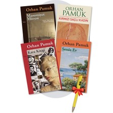 Orhan Pamuk 4 Kitap Set - Masumiyet Müzesi + Kırmızı Saçlı Kadın + Kara Kitap + Sessiz Ev + Kalem - Orhan Pamuk