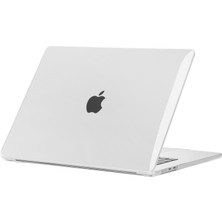 Noktaks - Apple Macbook 15' Air M2 2023 A2941 - Alt ve Üst Koruyucu Msoft Kristal Kapak - Renksiz