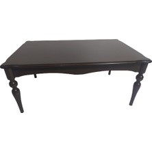 Bengi Ticaret Orta Sehpa Demonte Klasik Kayın Ince Retro Ayak Parlak Ceviz Renk Nature El Yapım