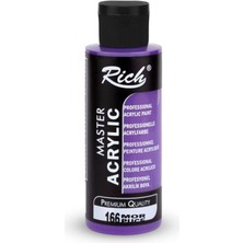 Rich Master Akrilik Boya Kokusu Olmayan Yarı Mat Mor Renk 120 cc Sanatçılar İçin