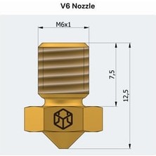 CSA Csatech V6 0.4mm Pirinç Nozzle 10'lu Paket 3b Yazıcı-3dprinter