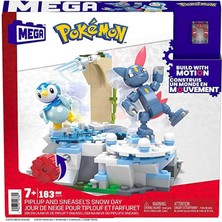 HKT20 Mega™ Pokémon™ Piplup ve Sneasel Kış Macerası Seti 183 Parça + 7 Yaş