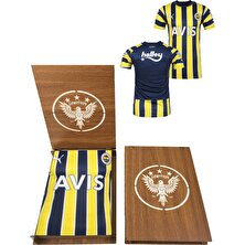 Fenerbahçe Lisanslı Çubuklu Forma Hediye Ahşap Kutulu Forma 2022/23