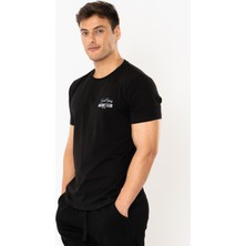 Coredra Racquet Lover Regular T-Shirt Erkek - Siyah