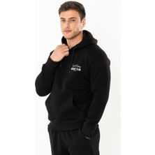 Coredra Racquet Lovers Regular Hoodie Erkek - Siyah