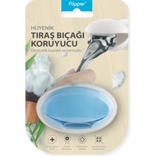 Flipper Hijyenik Tıraş Bıçağı Koruma Kabı – Mavi