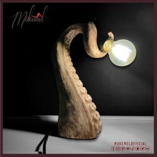 Mukemel Kraken ( 31.0 Cm, Başucu Lambası, Masa Lambası, Gece Lambası, El Yapımı, Gece Lambası, Abajur )