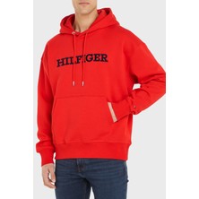 Tommy Hilfiger Nakışlı Pamuklu Regular Fit Kapüşonlu Sweat Erkek Sweat MW0MW33062 Sne