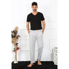 Akbeniz Erkek Pamuk Gri Tek Alt Pijama 27495