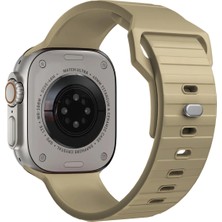Minsun Watch 2 3 4 5 6 7 8 9 Se 38 40 41MM Uyumlu Arwit Silikon Kordon Fawn