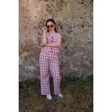 Escabel 05-14 Yaş Kız Çocuk Kırmızı Renk Yelek Pantolon Takım