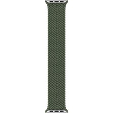 Minsun Watch 2 3 4 5 6 7 8 9 Se 38 40 41MM Uyumlu Örgü Loop Kordon Haki Medium Beden